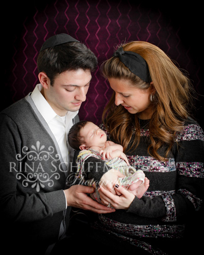 newborn and family portrait