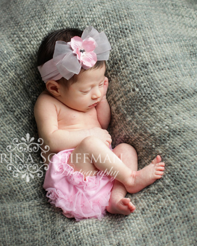 newborn baby girl portrait